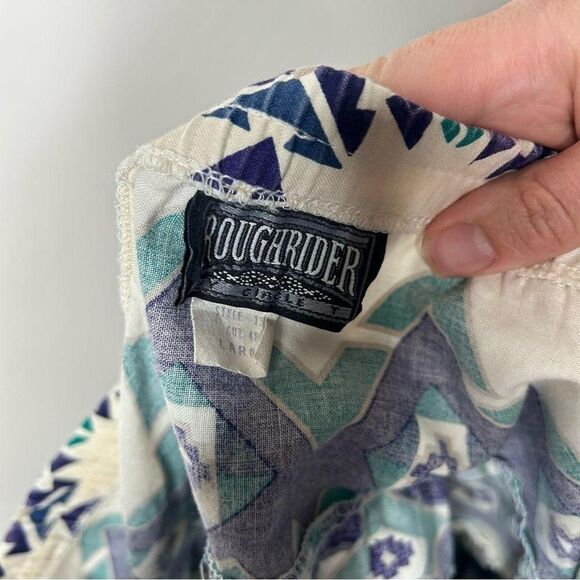 Vintage 1980s 80s 90s 1990 western style circle skirt large brand Roughride - Picture 3 of 7